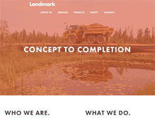 Tablet Screenshot of landmark-solutions.ca